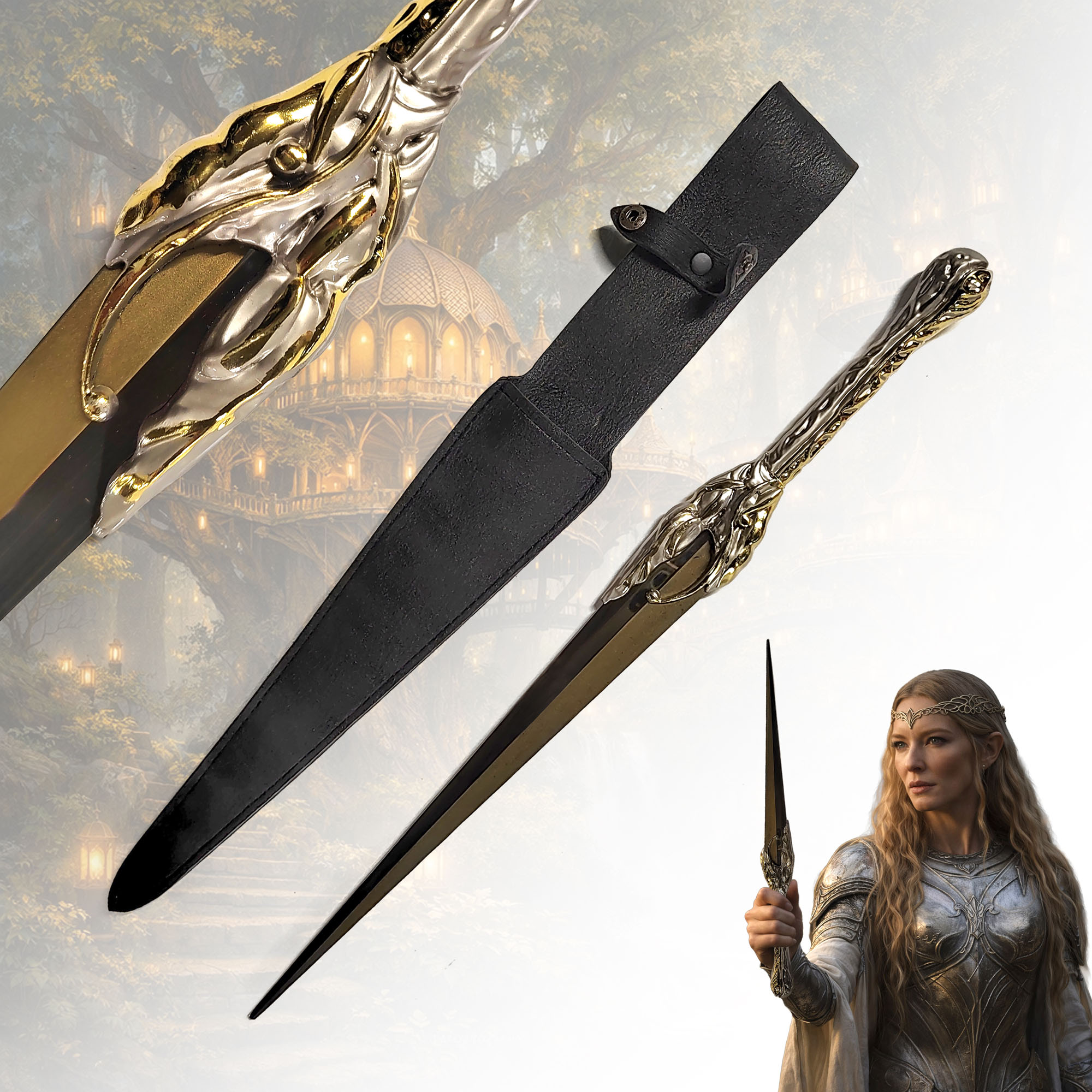 Galadriels Dolch – The Rings of Power Replik mit Scheide